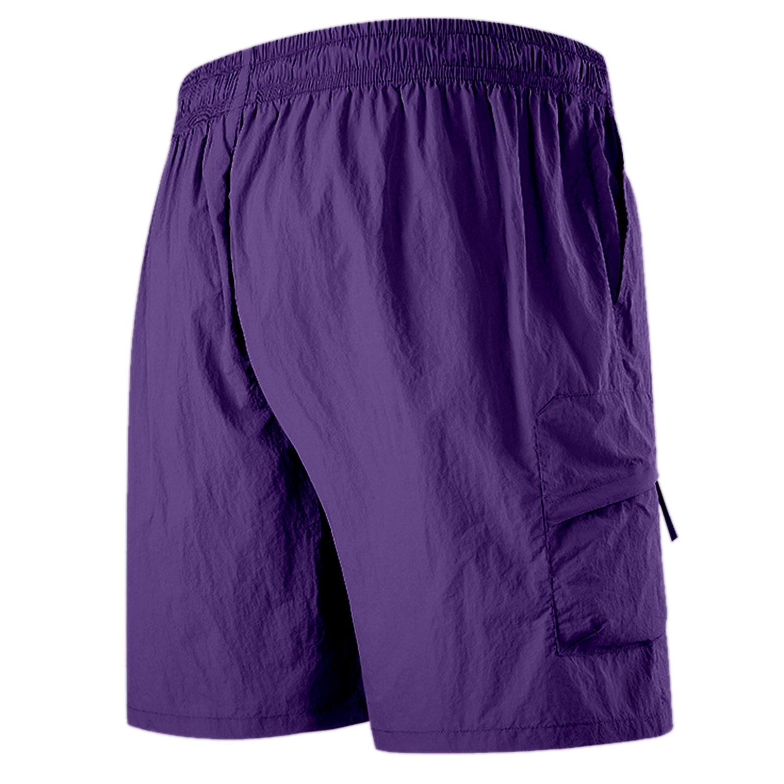 thumbnail image 5 of Pantalones cortos deportivos europeos de color liso con protección solar para hombre - Transpirables, de secado rápido y con bolsillos, 5 of 5
